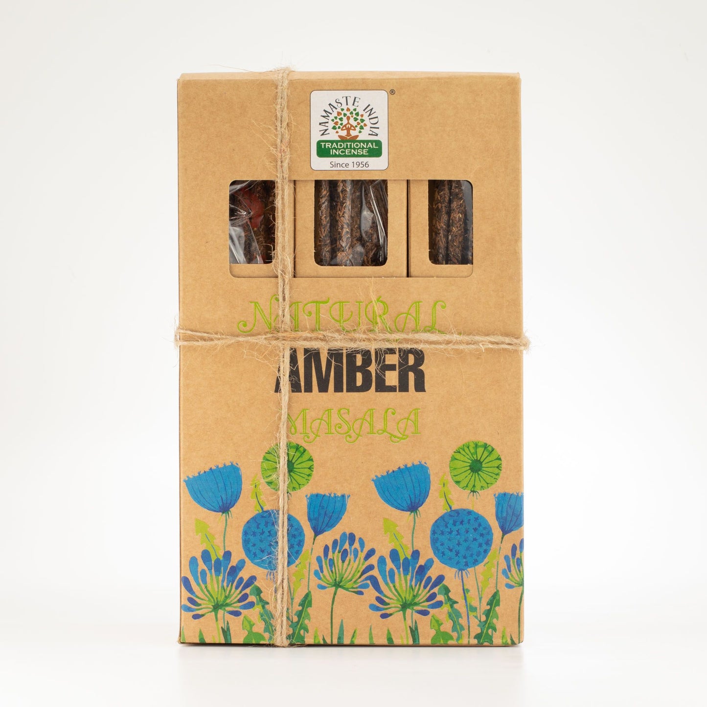 Natural Botanical Masala Incense - Amber - Vivid Aromas UK