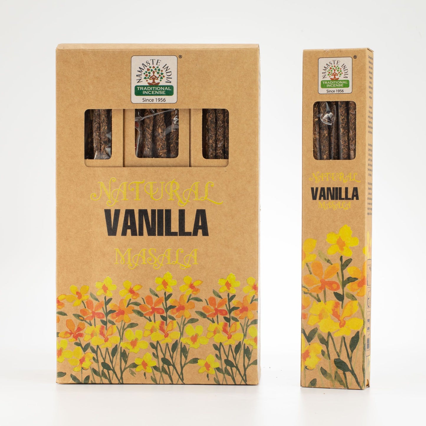 Natural Botanical Masala Incense - Vanilla - Vivid Aromas UK