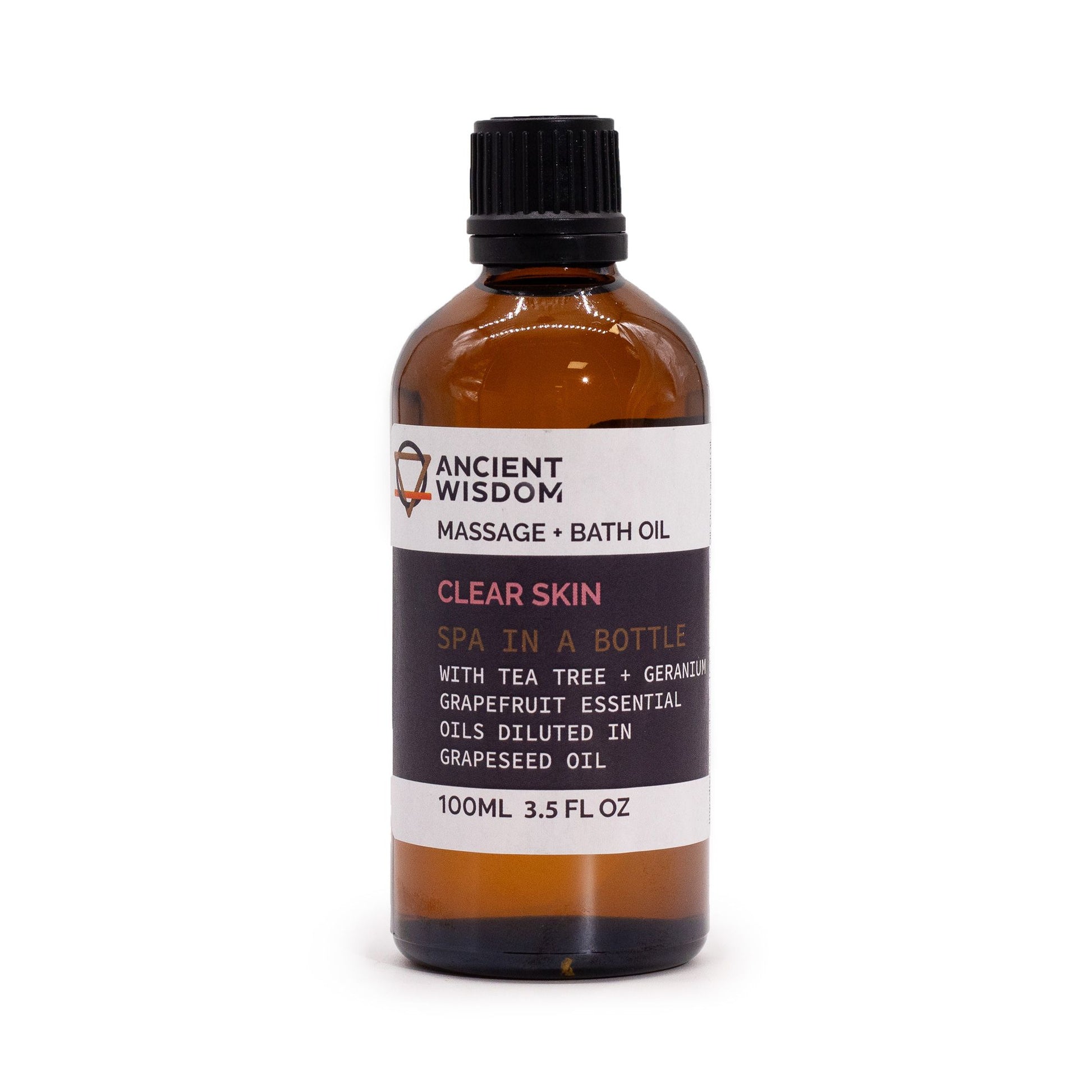 Clear Skin Massage Oil - 100ml - Vivid Aromas UK