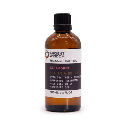Clear Skin Massage Oil - 100ml - Vivid Aromas UK