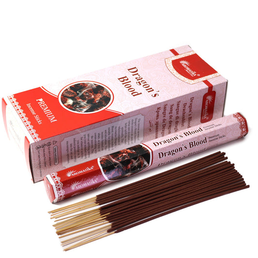 Aromatika Charcoal Free Hex Incense - Dragons Blood - Vivid Aromas UK