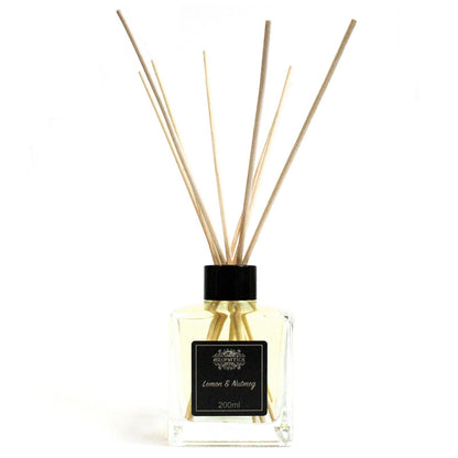 200ml Lemon & Nutmeg Essential Oil Reed Diffuser - Vivid Aromas UK