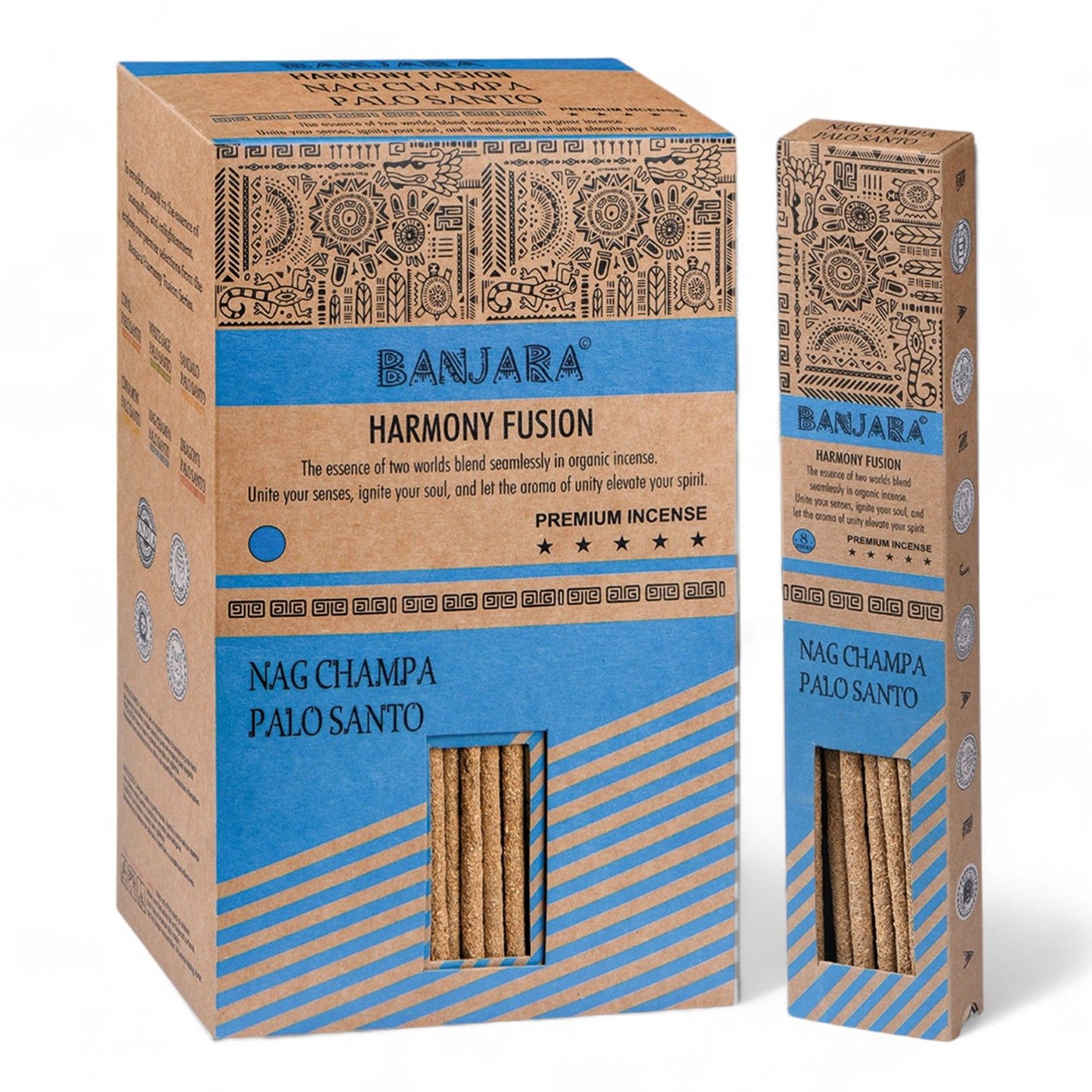 Banjara Palo Santo Smudge Sticks - Nag Champa - Vivid Aromas UK