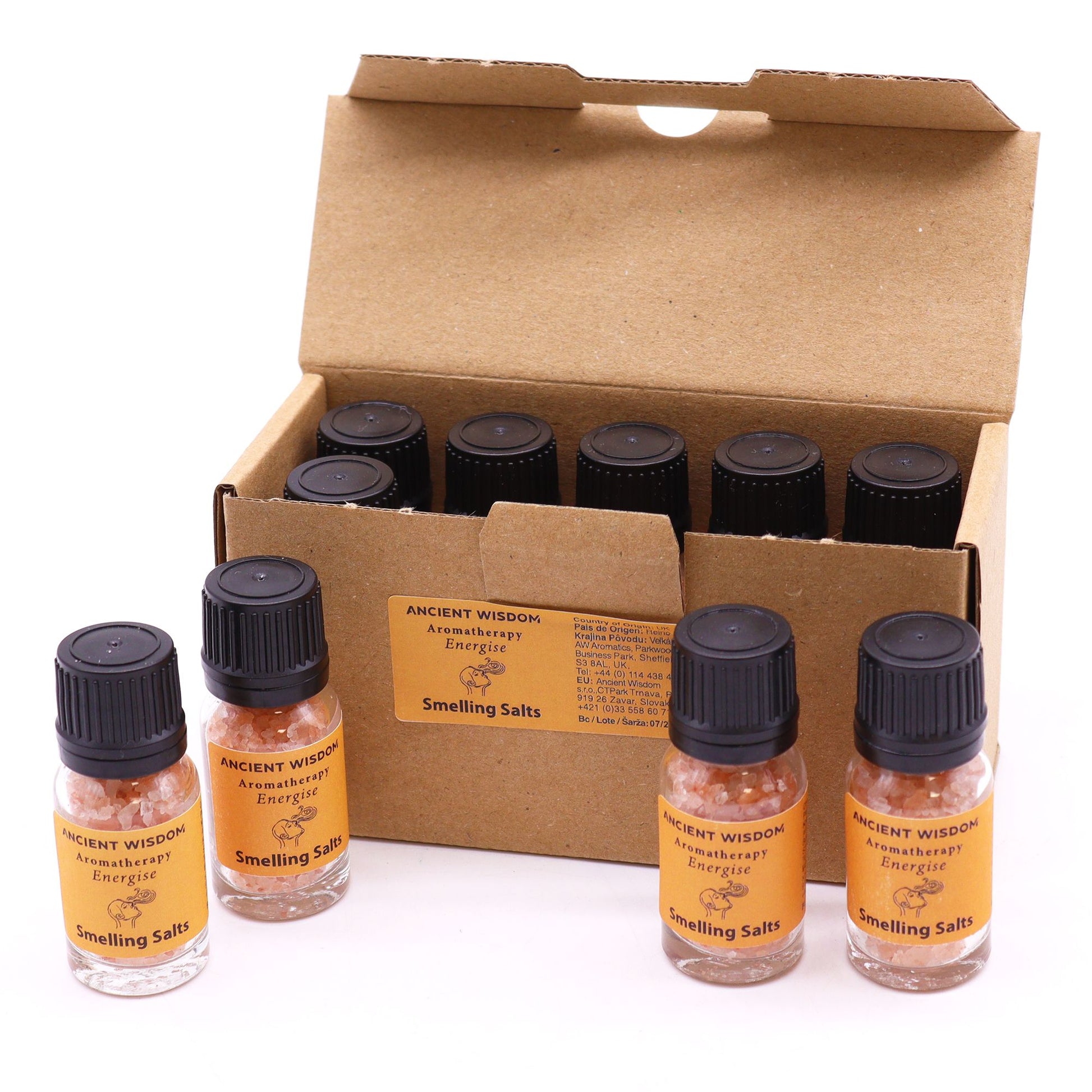 Energise Aromatherapy Smelling Salt - Vivid Aromas UK