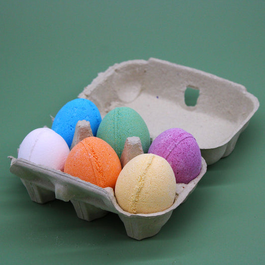 6 Bath Eggs in a Tray - Mixed Tray - Vivid Aromas UK