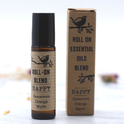 Agnes + Cat Roll On Essential Oil Blend - HAPPY - Vivid Aromas UK