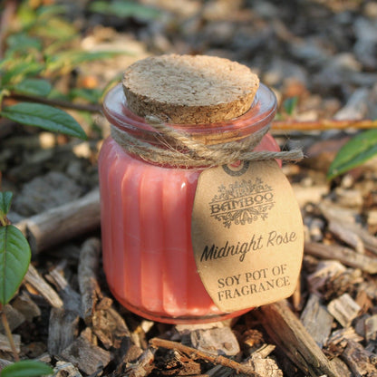 Midnight Rose Soy Pot of Fragrance Candles - Vivid Aromas UK