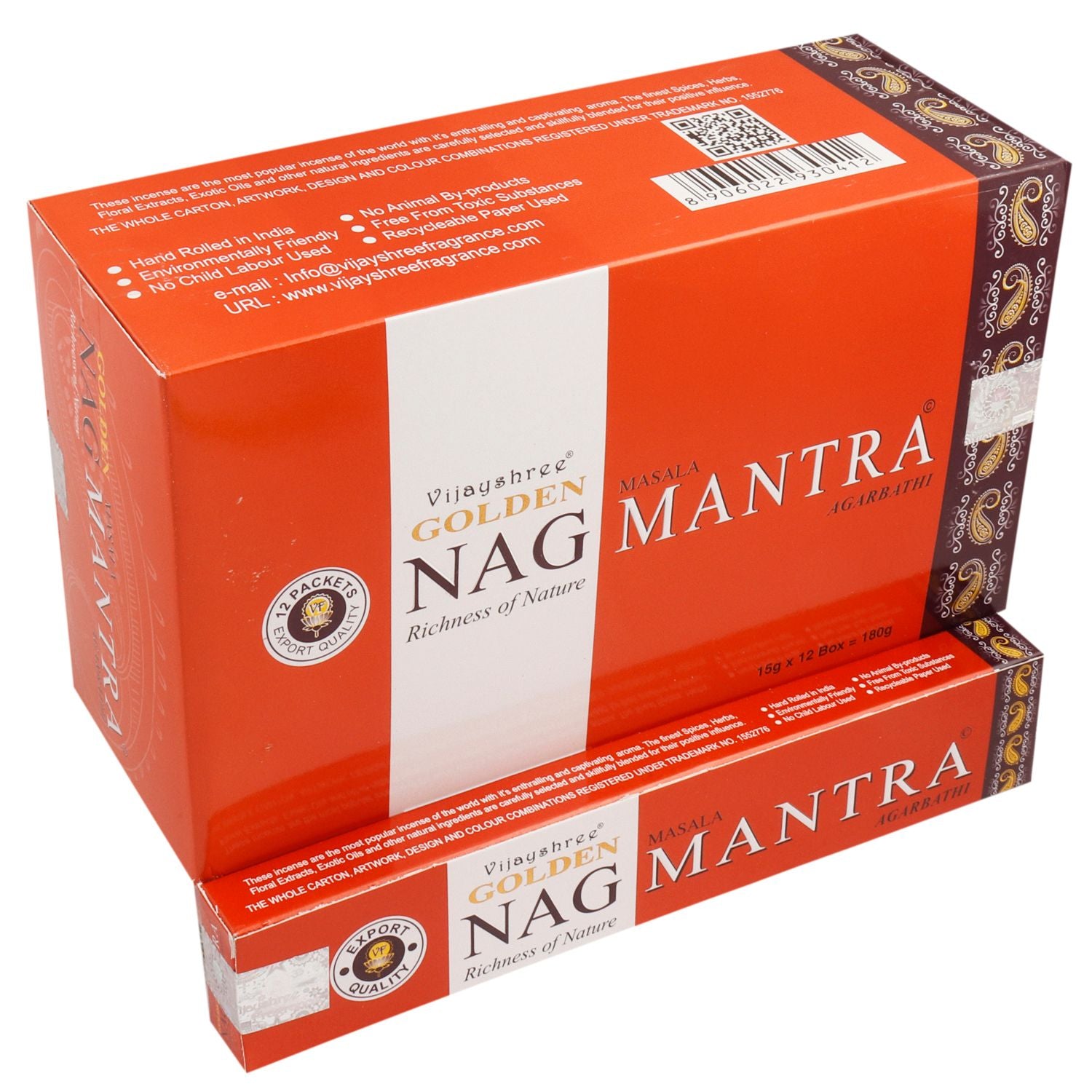 15g Golden Nag - Mantra Incense - Vivid Aromas UK