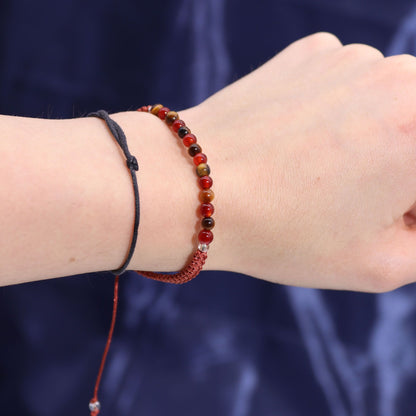 Zodiac Crystal Candle with Gemstone Bracelet - Leo - Vivid Aromas UK