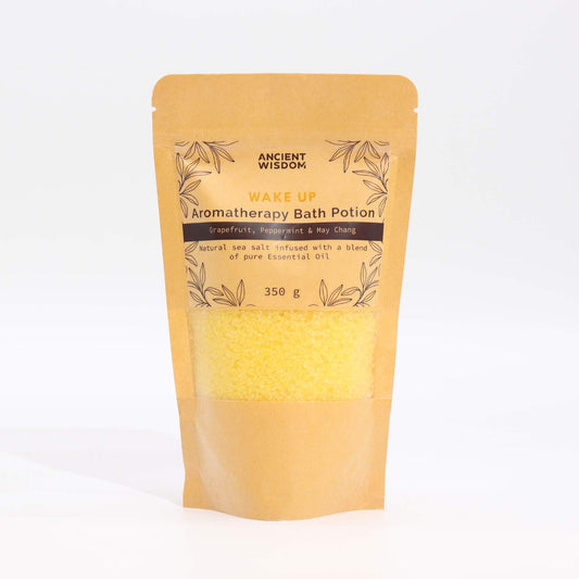 Aromatherapy Bath Potion in Kraft Bag 350g - Wake Up - Vivid Aromas UK