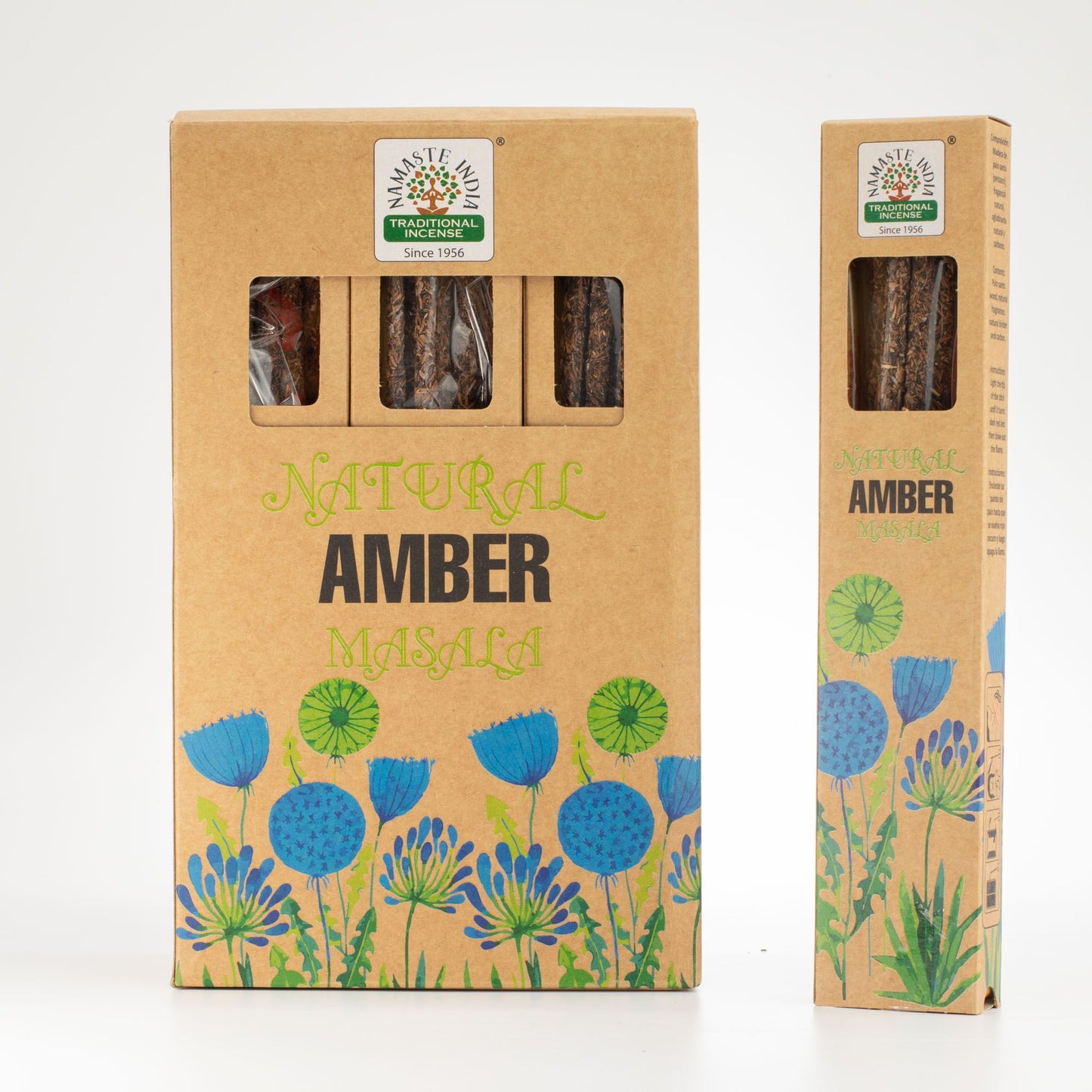Natural Botanical Masala Incense - Amber - Vivid Aromas UK