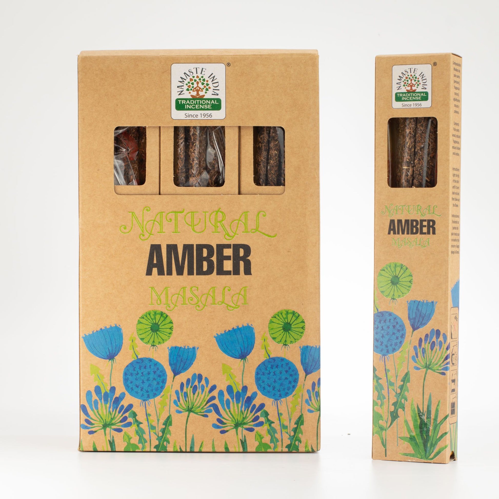 Natural Botanical Masala Incense - Amber - Vivid Aromas UK