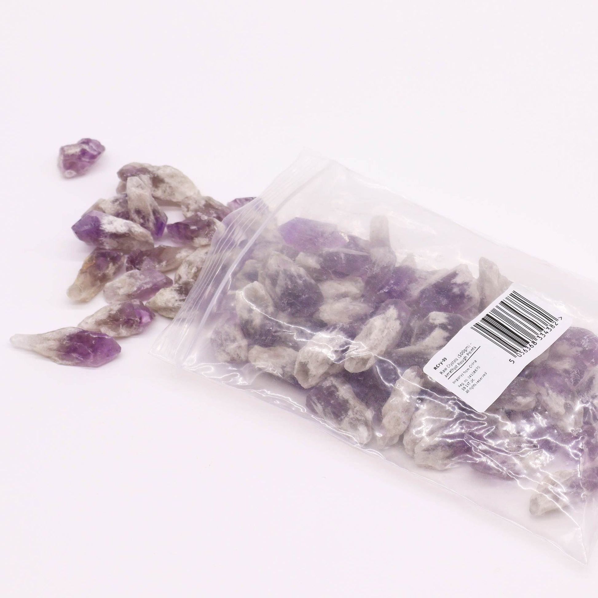 Raw Crystals (500gm) - Amethyst Rough Points - Vivid Aromas UK