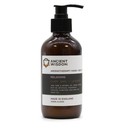 Clary Sage & Lavender Hand & Body Lotion 250ml - Vivid Aromas UK