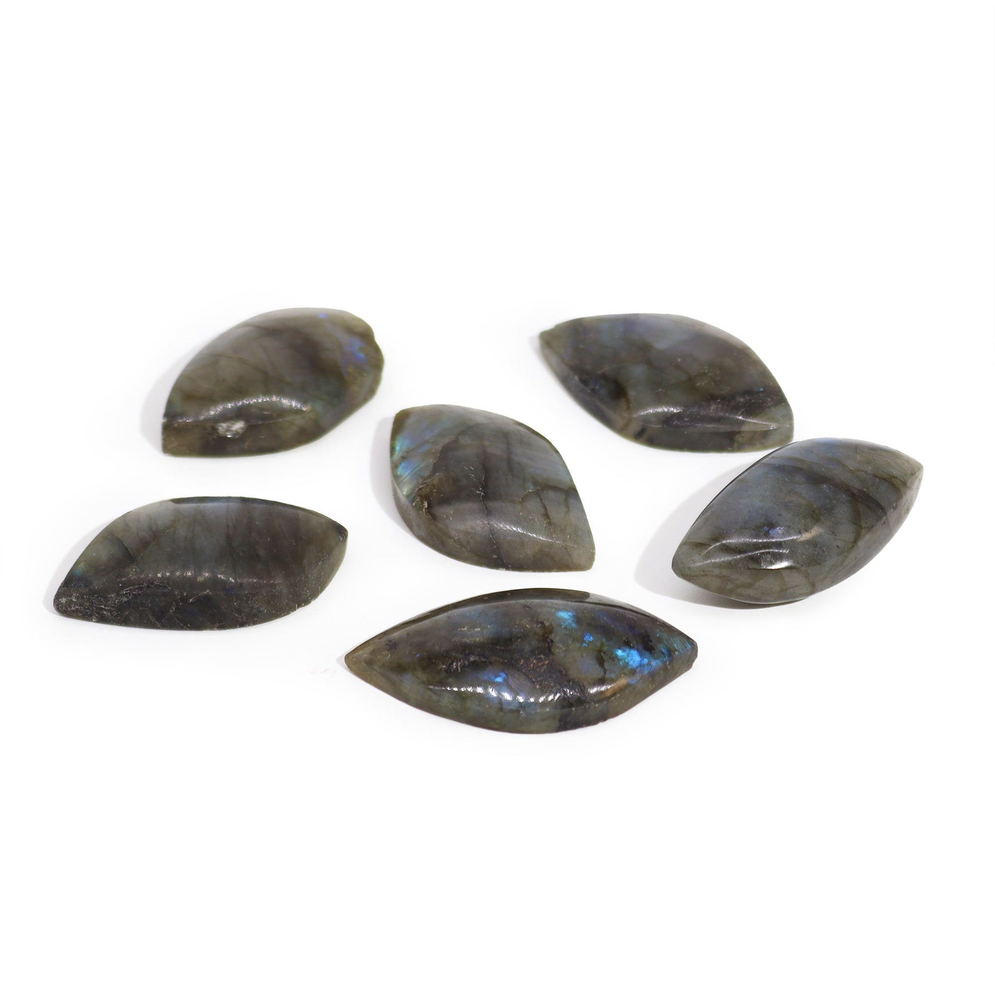 Madagascar Labradorite Leaf Stone (approx 15-20gms 45-55mm) - Vivid Aromas UK