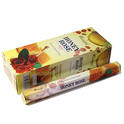 Aromatika Charcoal Free Hex Incense - Honey Rose - Vivid Aromas UK