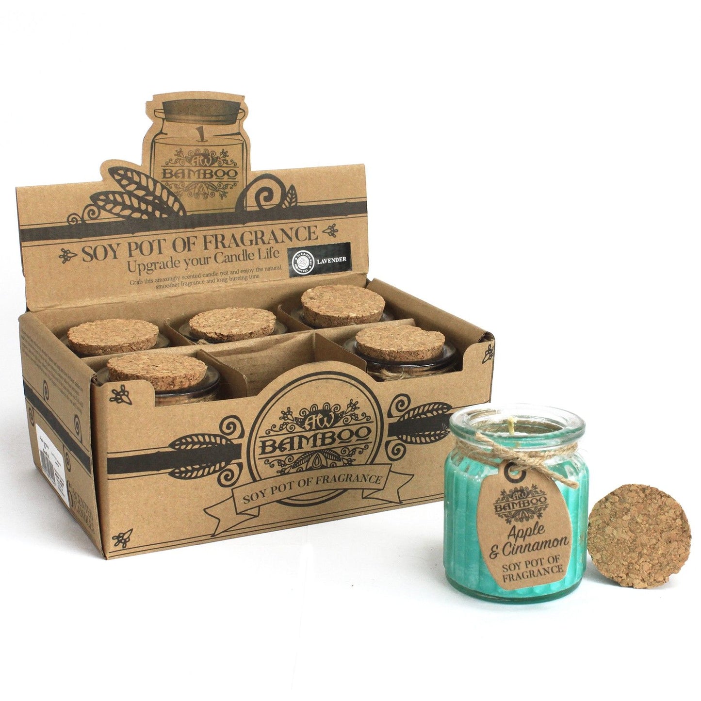 Apple & Cinnamon Soy Pot of Fragrance Candles - Vivid Aromas UK