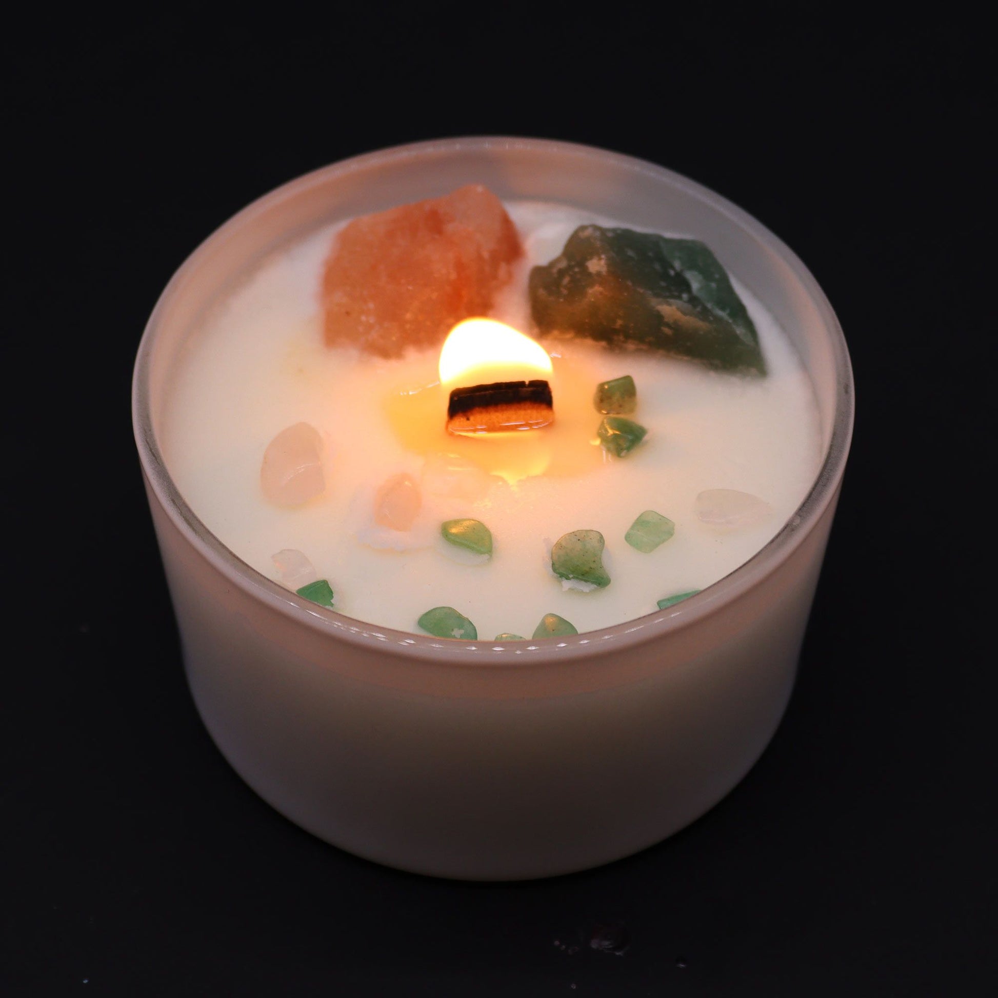 Chakra Crystal Candles - Heart Chakra - Vivid Aromas UK