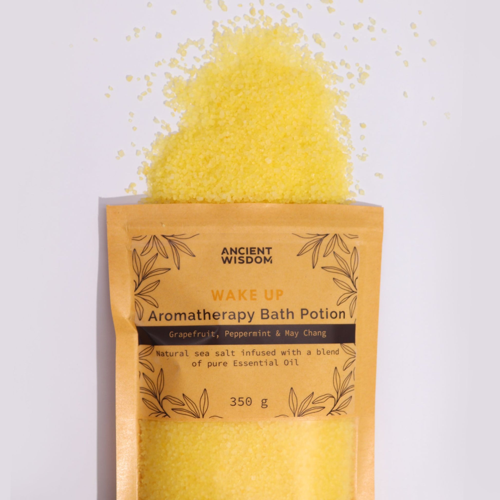 Aromatherapy Bath Potion in Kraft Bag 350g - Wake Up - Vivid Aromas UK