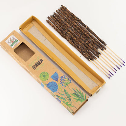 Natural Botanical Masala Incense - Amber - Vivid Aromas UK