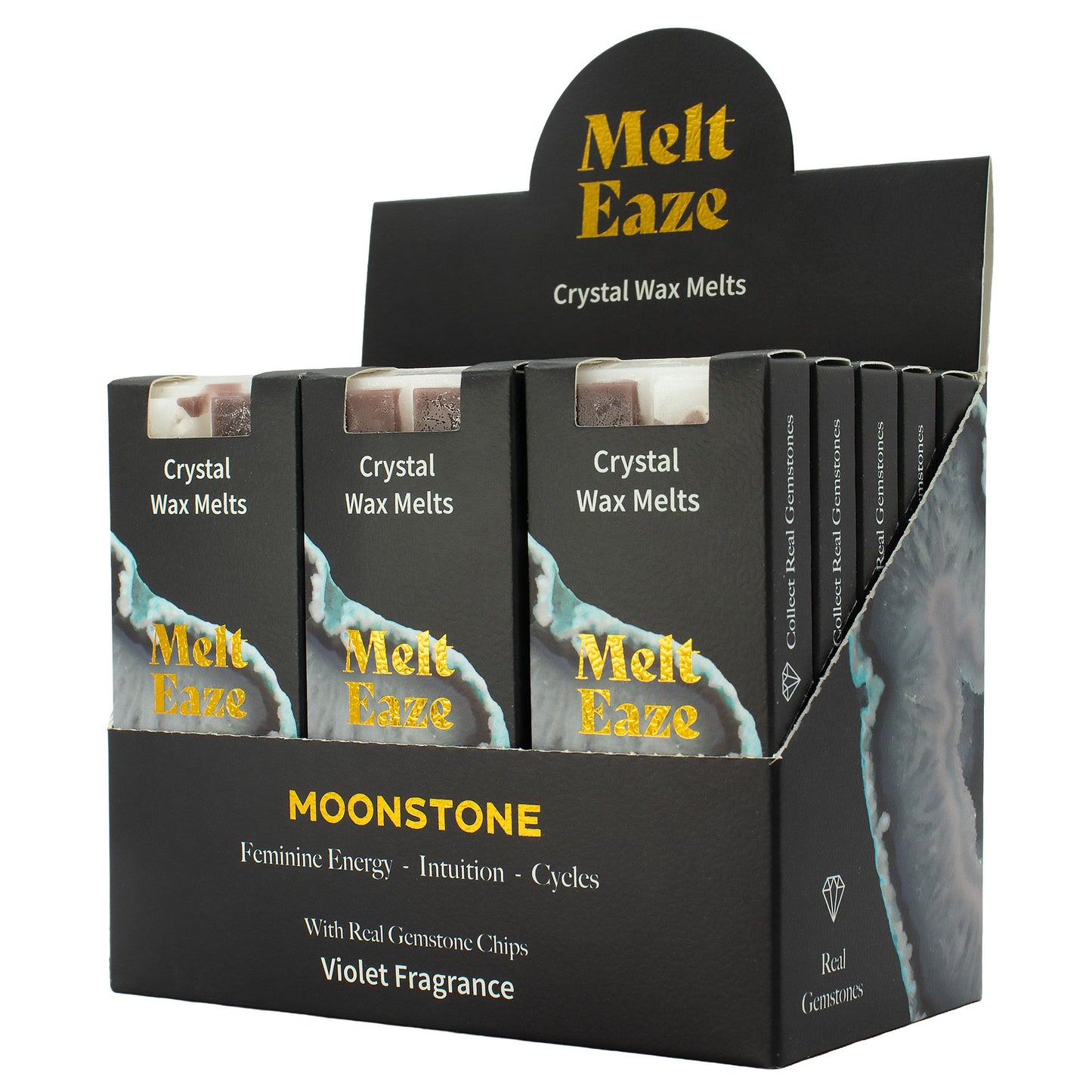 MeltEaze Wax Melts 50g - Moonstone Glow - Violet - Vivid Aromas UK
