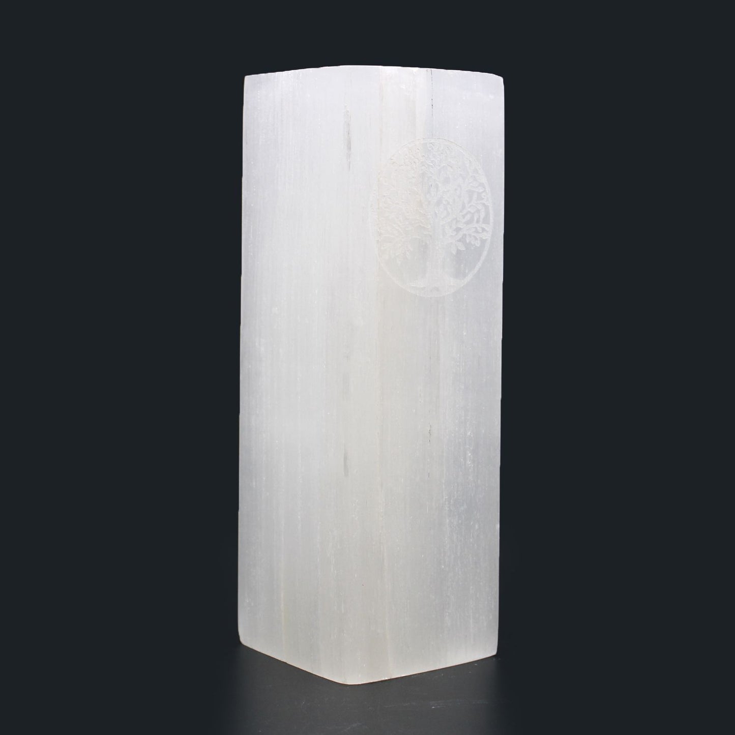 Selenite Block Lamp 25cm - Tree of Life - Vivid Aromas UK
