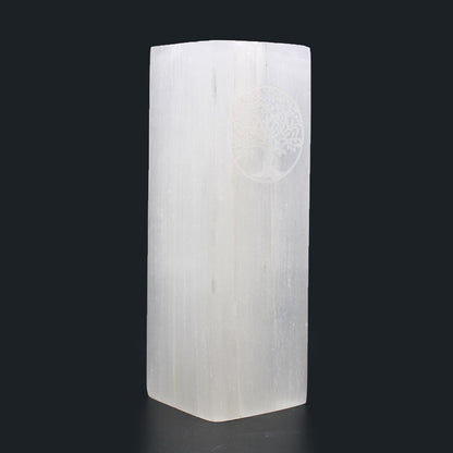 Selenite Block Lamp 25cm - Tree of Life - Vivid Aromas UK