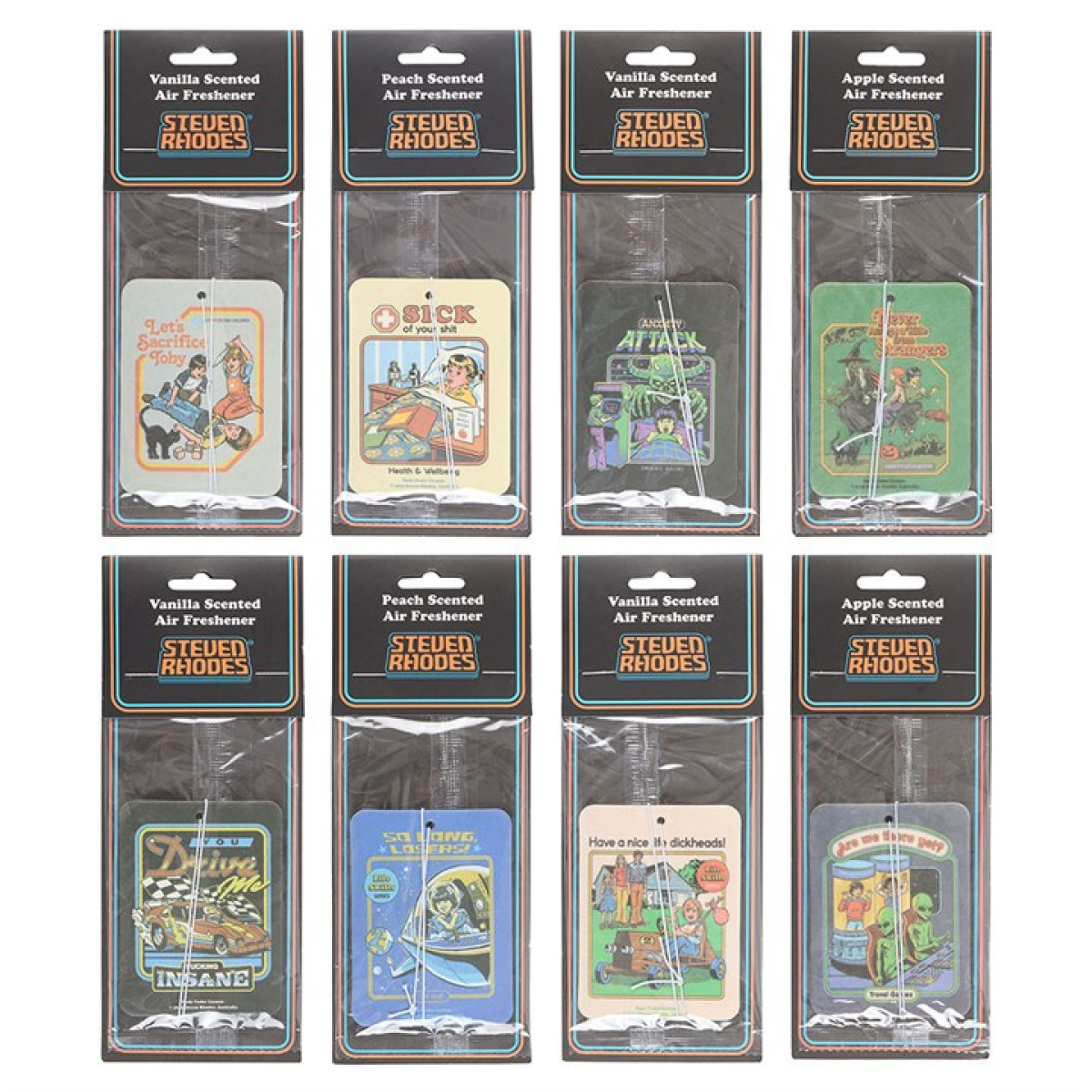 Set of 8 Air Fresheners by Steven Rhodes