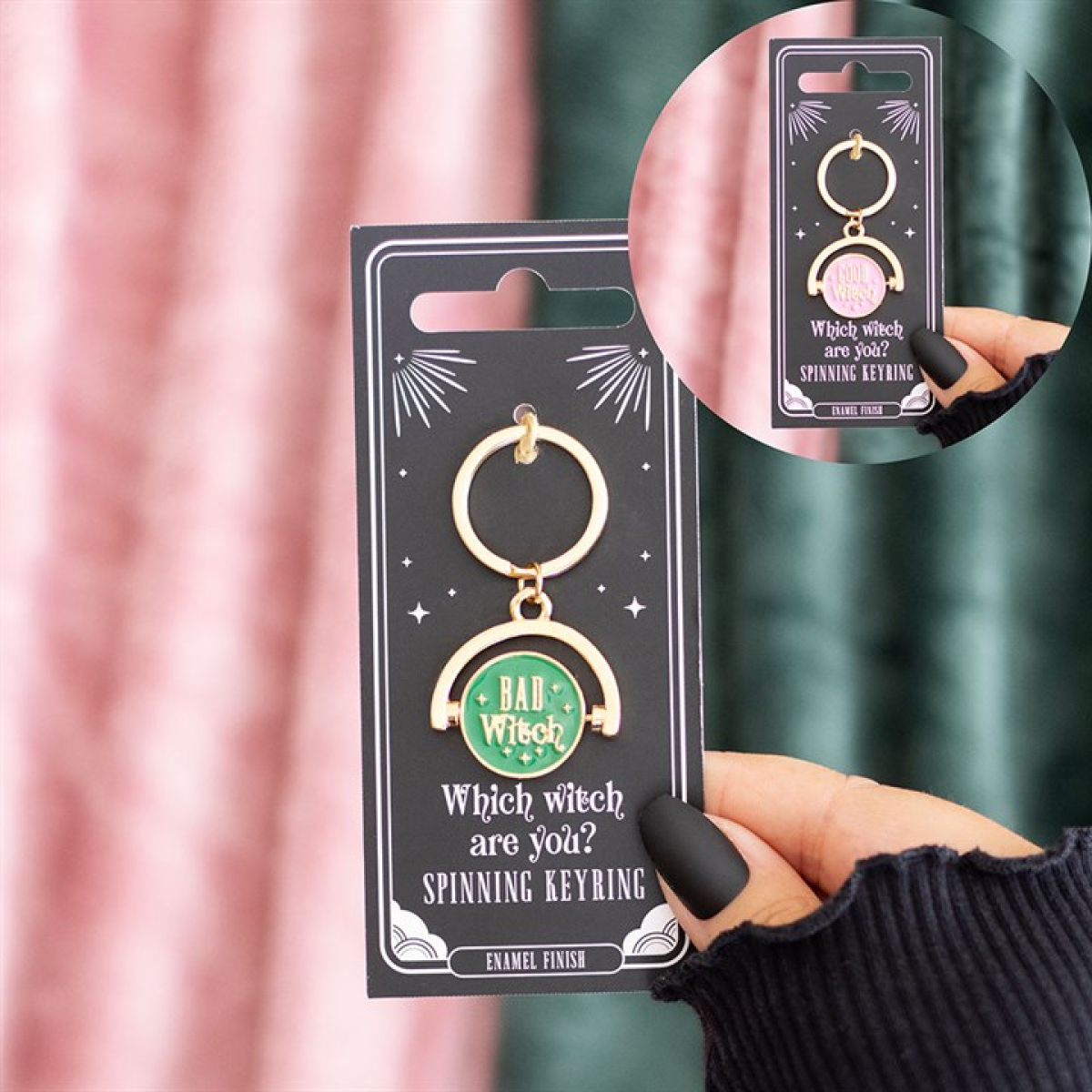 Which Witch Are You Spinning Keyring - Vivid Aromas UK